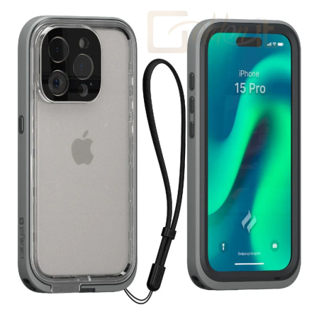 Okostelefon kiegészítő Catalyst Total Protection iPhone 15 Pro Max case Titanium Gray - CATIPHO15GRYLP