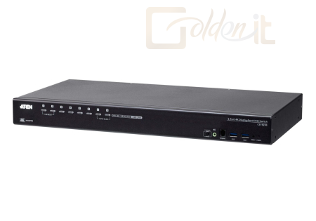 Hálózati eszközök ATEN 8-Port USB 3.0 4K DisplayPort KVM Switch - CS19208