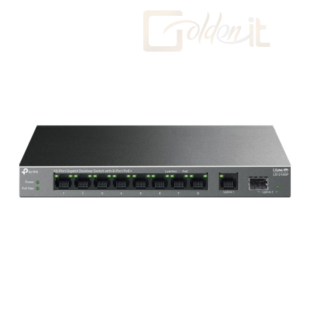 Hálózati eszközök TP-Link LS1210GP 10-Port Gigabit Desktop Switch with 8-Port PoE+ - LS1210GP