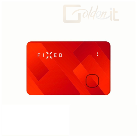 Okostelefon kiegészítő FIXED Smart tracker Tag Card with Find My support Wireless Charging Orange - FIXTAG-CARD-OR