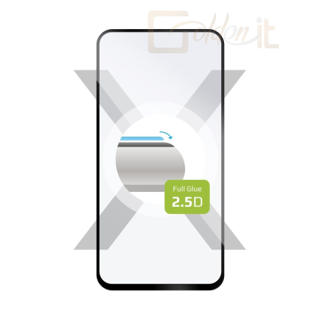 Okostelefon kiegészítő FIXED Full Cover 2,5D Tempered Glass for Infinix Hot 30, black - FIXGFA-1166-BK