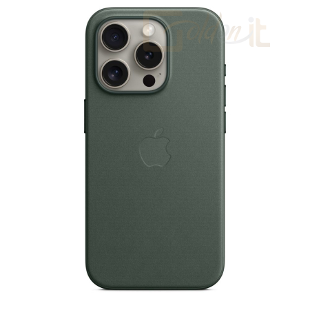 Okostelefon kiegészítő Apple iPhone 15 Pro FineWoven Case with MagSafe Evergreen - MT4U3