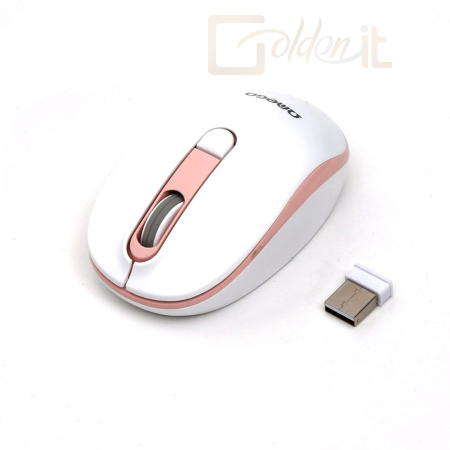 Egér Platinet Omega OM220 Wireless mouse White/Pink - OM220WP