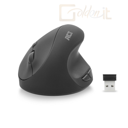 Egér ACT AC5101 Wireless Ergonomic Mouse Black - AC5101