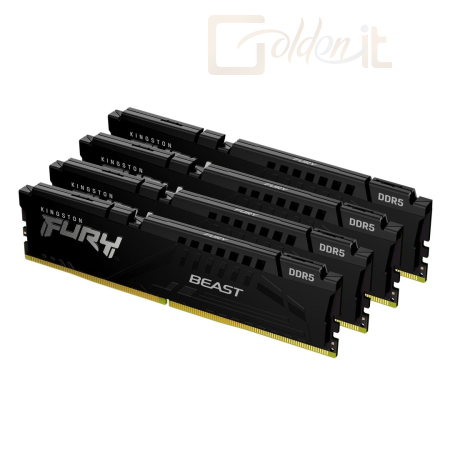 RAM Kingston 128GB 5200Mhz Kit(4x32GB) Fury Beast Black - KF552C40BBK4-128