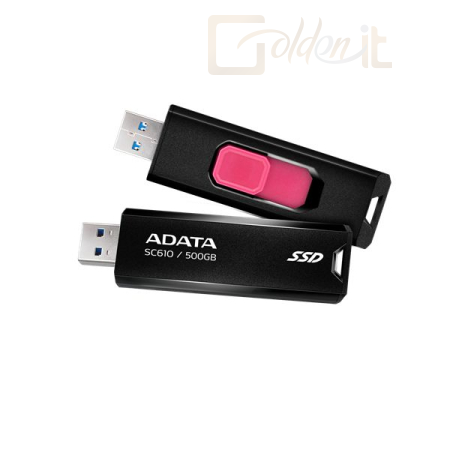Winchester SSD (külső) A-Data 500GB USB3.2 SC610 Black/Red - SC610-500G-CBK/RD