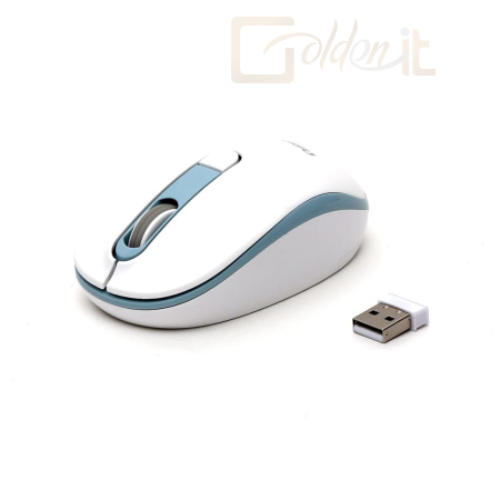 Egér Platinet Omega OM220 Wireless mouse White/Blue - OM220WB