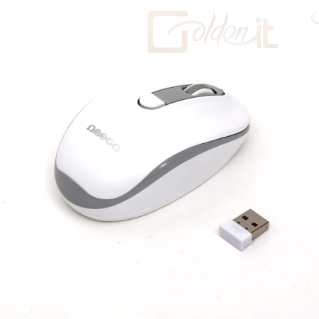 Egér Platinet Omega OM220 Wireless mouse White/Grey - OM220WG
