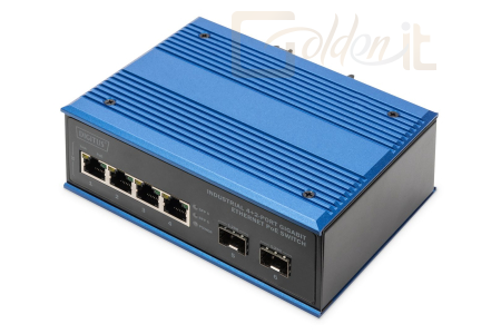 Hálózati eszközök Digitus Industrial 4+2-Port Gigabit Ethernet PoE Switch - DN-651149
