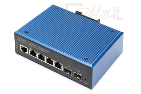 Hálózati eszközök Digitus Industrial 4+2-Port L2 managed Gigabit Ethernet PoE Switch - DN-651155