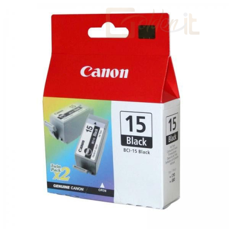 Nyomtató - Tintapatron Canon BCI-15 Black tintapatroncsomag - 8190A002