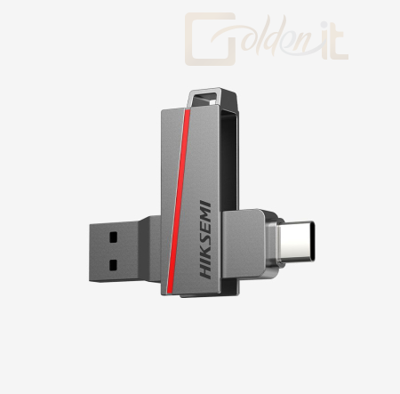 USB Ram Drive HikSEMI 128GB USB3.2 Dual Slim Grey - HS-USB-E307C(STD)/128G/U3/NEWSEMI/WW
