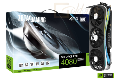 Videókártya Zotac GeForce RTX4080 Super 16GB DDR6X Amp Extreme Airo - ZT-D40820B-10P
