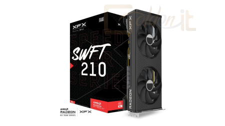 Videókártya XFX RX7600 XT 16GB DDR6 SWFT210 Speedstar - RX-76TSWFTFP