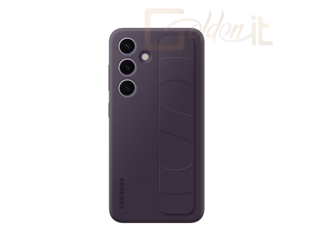 Okostelefon kiegészítő Samsung Galaxy S24 Standing Grip Case Dark Violet - EF-GS921CEEGWW