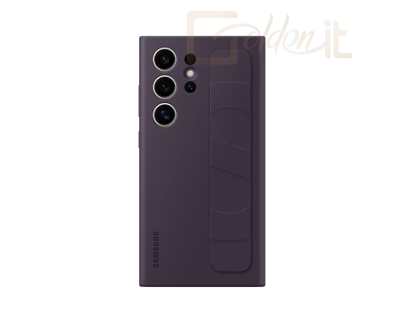 Okostelefon kiegészítő Samsung Galaxy S24 Ultra Standing Grip Case Dark Violet - EF-GS928CEEGWW