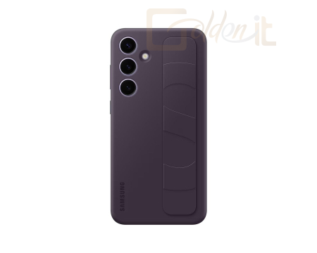 Okostelefon kiegészítő Samsung Galaxy S24+ Standing Grip Case Dark Violet - EF-GS926CEEGWW