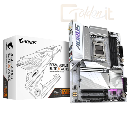 Alaplapok Gigabyte B650E AORUS ELITE X AX ICE - B650E A ELITE X ICE