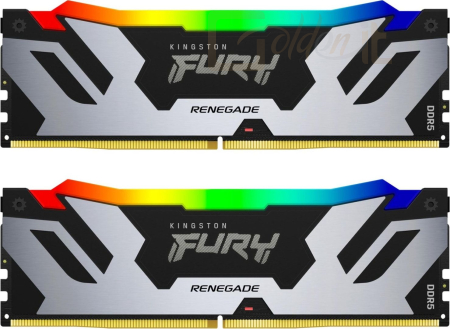 RAM Kingston 32GB DDR5 8000MHz Kit(2x16GB) Fury Renegade RGB Black/Silver - KF580C38RSAK2-32