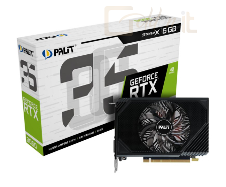 Videókártya Palit GeForce RTX3050 6GB DDR6 StormX - NE63050018JE-1070F