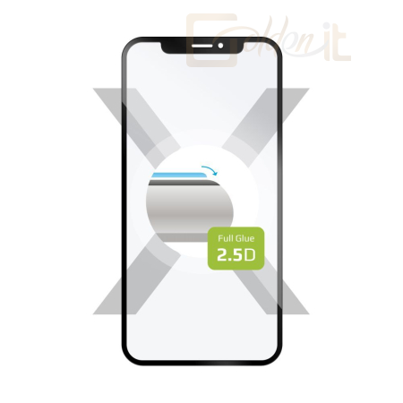 Okostelefon kiegészítő FIXED Full Cover 2,5D Tempered Glass for Samsung Galaxy Xcover 7 5G Black - FIXGFA-1274-BK