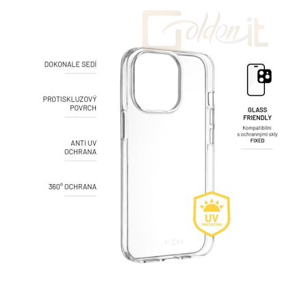 Okostelefon kiegészítő FIXED Slim AntiUV for Xiaomi Redmi Note 13 Clear - FIXTCCA-1282