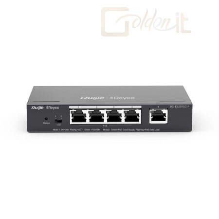 Hálózati eszközök Reyee RG-ES205GC-P 5-Port Gigabit Smart Cloud Mananged PoE Switch - RG-ES205GC-P