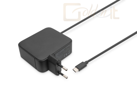Notebook kiegészitők Digitus Notebook charger USB-C 100W GaN Power Supply PD 3.0 Black - DA-10072