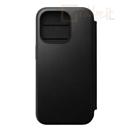 Okostelefon kiegészítő Nomad iPhone 15 Pro Modern Leather Folio Black - NM01627685