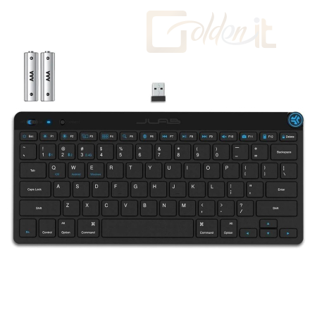 Billentyűzet JLab Go Wireless Bluetooth Keyboard Black US - IEUKGOKEYBRBLK4