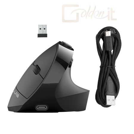 Egér JLab JBuds Ergonomic Wireless Bluetooth Vertical Mouse Black - IEUMJBERGORBLK82