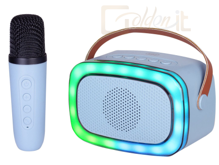 Hangfal Trevi XR8A01 Mini Bluetooth Karaoke Party Speaker for Kids Blue - XR8A0104