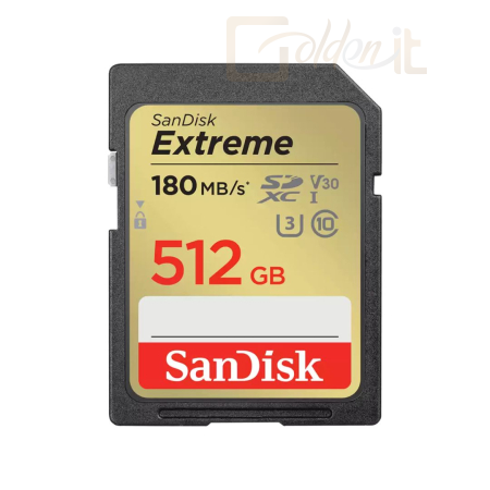 USB Ram Drive Sandisk 512GB SDXC Class 10 U3 V30 Extreme - SDSDXVV-512G-GNCIN