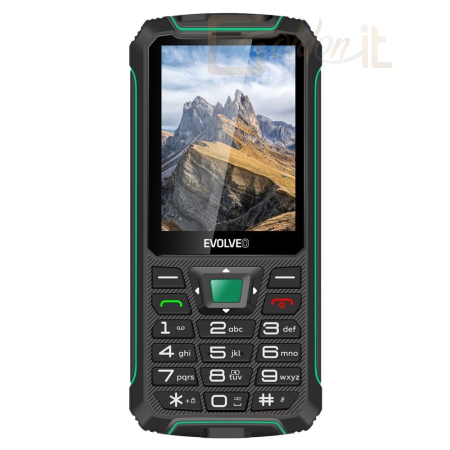 Mobil készülékek Evolveo Strongphone W4 DualSIM Black/Green - SGM SGP-W4-BG