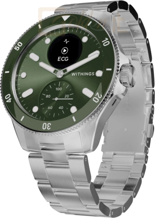 Okosóra Withings Scanwatch Nova 42mm Green - HWA10-MODEL 8-ALL-INT