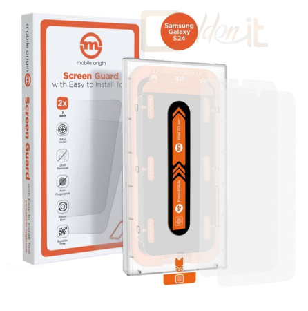 Okostelefon kiegészítő Mobile Origin Screen Guard easy applicator for Samsung Galaxy S24 2 pack - SGA-GS24