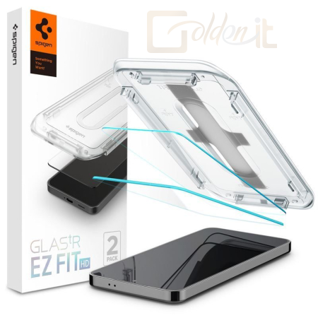 Okostelefon kiegészítő Spigen Glass tR EZ Fit HD Transparency 2 Pack for Samsung Galaxy S24+ - AGL07432