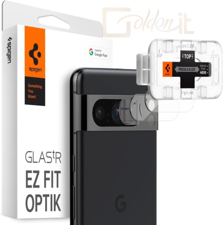 Okostelefon kiegészítő Spigen Glass tR EZ Fit Optik 2 Pack crystal clear for Google Pixel 8 Pro - AGL07394
