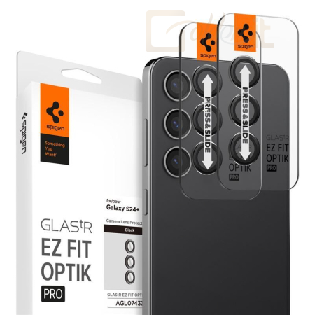 Okostelefon kiegészítő Spigen Glass tR EZ Fit Optik Pro 2 Pack for Samsung Galaxy S24+ - AGL07433