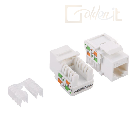 Hálózati eszközök Logilink Cat.5e Keystone Jack UTP 90° IDC punch down 18.8mm width - NK4006