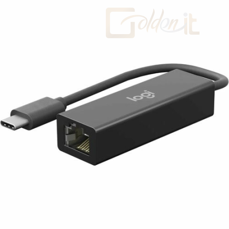 Hálózati eszközök Logitech Logi USB-C - Gigabit Ethernet Network adapter Black - 952-000149