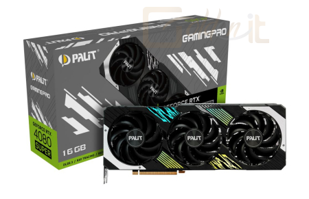 Videókártya Palit GeForce RTX4080 Super 16GB DDR6X GamingPro - NED408S019T2-1032A