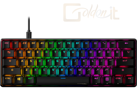 Billentyűzet HP HyperX 60 Alloy Origins Aqua Mechanical RGB Keyboard Black US - 56R61AA#ABA