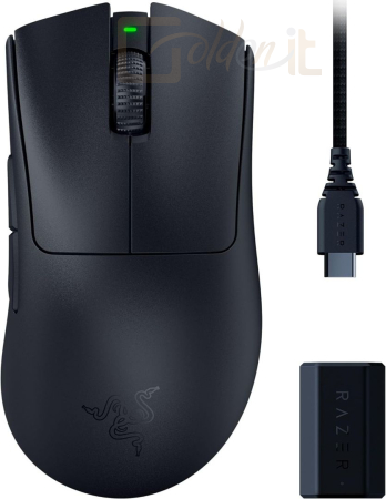 Egér Razer DeathAdder V3 Pro + HyperPolling Wireless Dongle Bundle Black - RZ01-04630300-R3WL