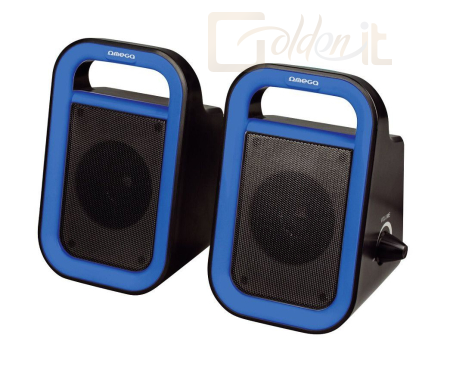 Hangfal Platinet Omega Speakers 2.0 Black/Blue - OG119BBL