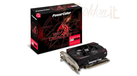 Videókártya PowerColor RX 550 4GB DDR5 Red Dragon OC V2 - AXRX 550 4GBD5-DHV2/OC