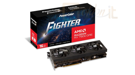 Videókártya PowerColor RX 7900 GRE 16GB DDR6 Fighter - RX7900GRE 16G-F/OC