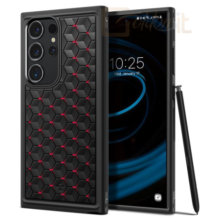 Okostelefon kiegészítő Spigen Cryo Armor for Samsung Galaxy S24 Ultra Cryo Red - ACS07291