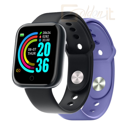 Okosóra CELLY Trainerbeat Smartwatch Black/Purple - CE-TRAINERBEATVL