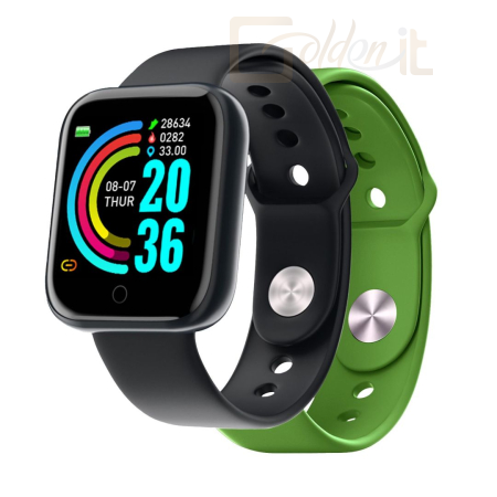 Okosóra CELLY Trainerbeat Smartwatch Black/Green - CE-TRAINERBEATGN